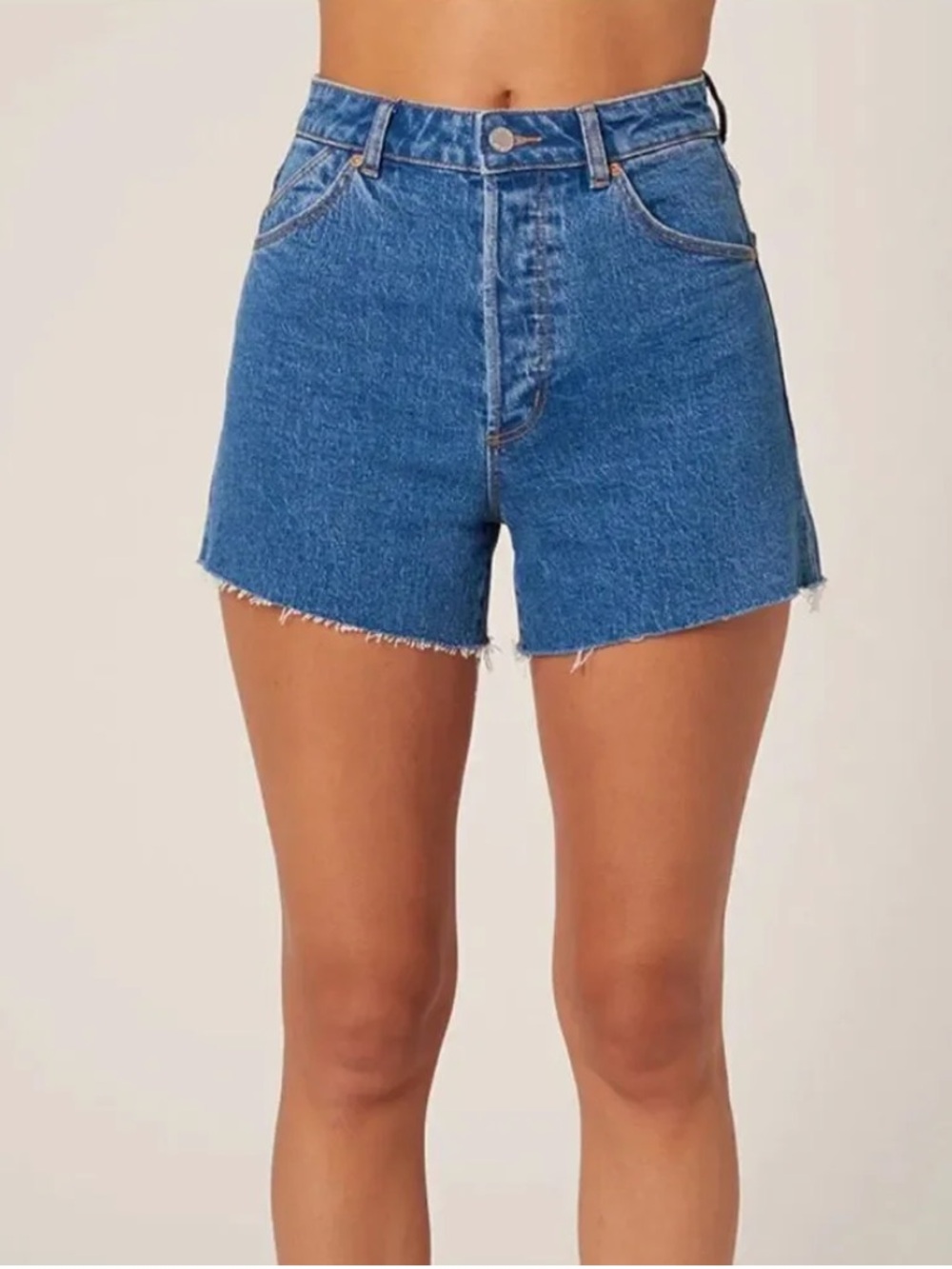Rolla’s Original Jean Shorts High Rise Cutoff Blue Denim Size 24